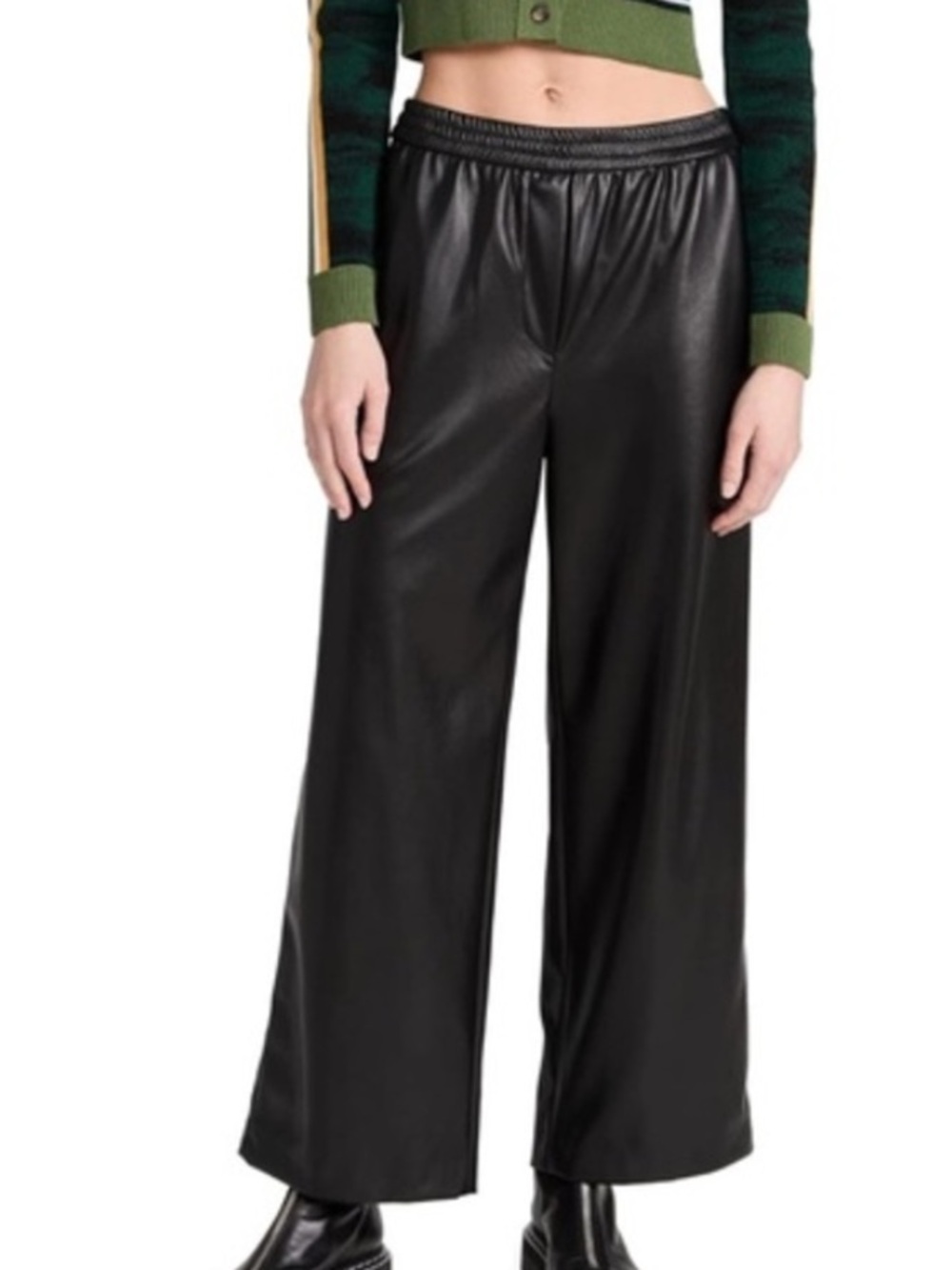 Velvet By Graham And Spencer Women XL Jenna Vegan Leather Straight Leg Pants NWT